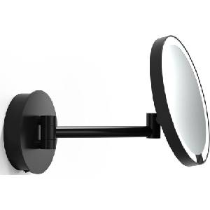 Decor Walther Увеличително козметично огледалце x5 Just Look Plus стенно черен мат (0125860)