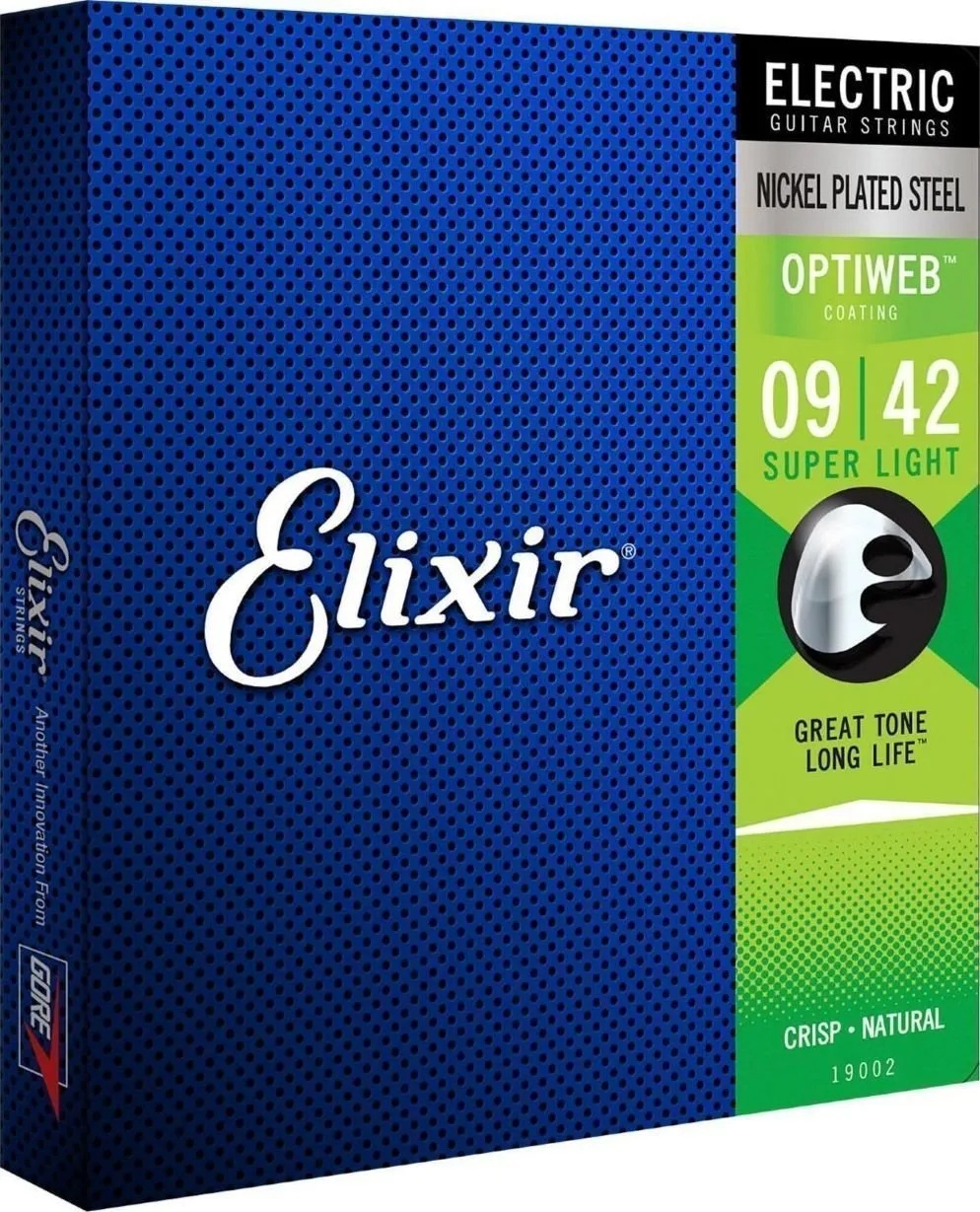 Elixir 19002 Optiweb 9-42 Струни за електрическа китара (19002)