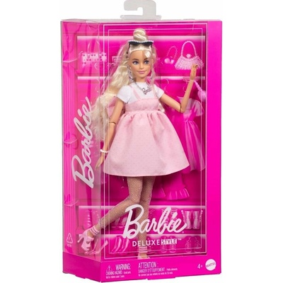 Mattel Barbie DELUXE MODELKA ŠATY S MAŠĽOU