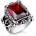 NNM пръстен Viking Jewellery - SS8-058R червен