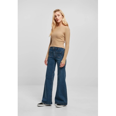 Urban Classics Дамски дънки с висока талия в син цвят Urban Classics Denim PantsUB-TB5452-04294 - Син, размер 33