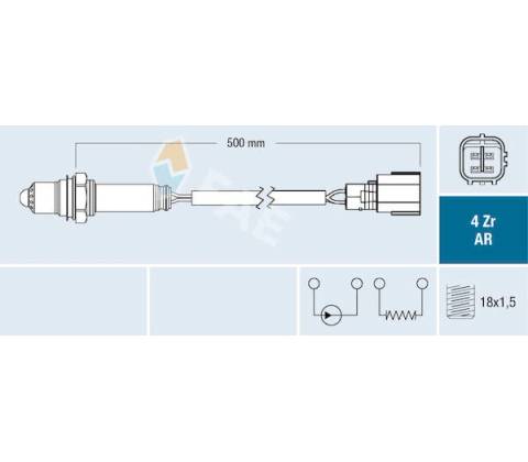 Lambda sonda FAE 75618