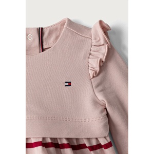 Tommy Hilfiger разкроена рокля от памук с еластан (KN0KN02066.9BY2)