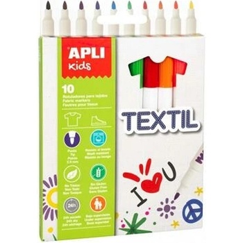 Apli fixy na textil 10 farieb