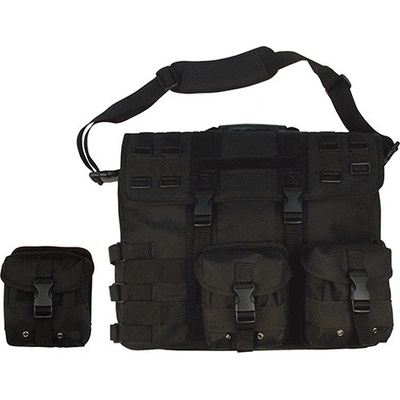 ROTHCO taška MOLLE cez rameno na laptop ČIERNA