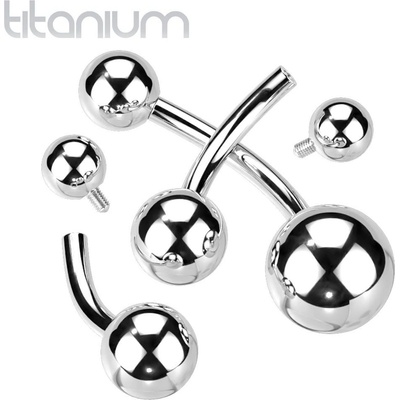 Šperky4U piercing do pupíku banánek titan TIT1194-1614