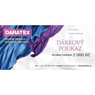 Elektronický dárkový poukaz 2000 Kč