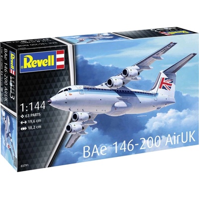 Revell Plastic ModelKit lietadlo 03791 Bae 146 RJ85 1:144