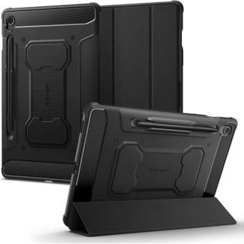 Spigen Противоударен Калъф за SAMSUNG Tab S9 FE, SPIGEN Rugged Armor PRO Case, Черен (ACS06857)