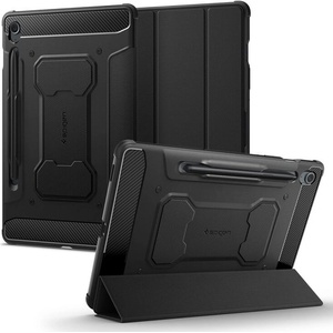 Spigen Противоударен Калъф за Samsung Tab S10 Lite/ S9 FE, Spigen Rugged Armor Pro Case, Черен (ACS06857)
