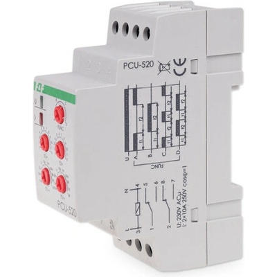 PCU-520/230 - Univerzální časové relé, 4 funkce, 230V, 8A, 2x NO/NC – Sleviste.cz