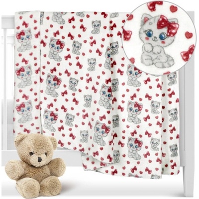 Bellatex Ella přikrývka Kočička růžová 100x150