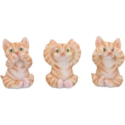 Nemesis Now Комплект статуетки Nemesis Now Adult: Humor - Three Wise Ginger Cats (U6958A25)