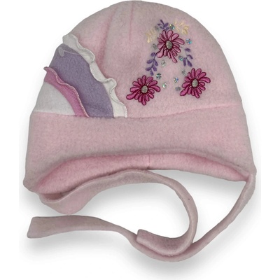 Paola Dievčenské zimné čiapka FLOWER Růžová