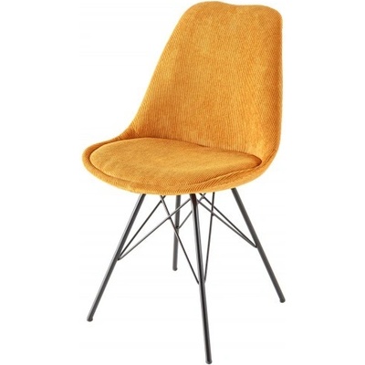 Interior De 2 ks Scandinavia Cord tmavě žlutá / černá 2SET43697