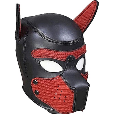 RudeRider Neoprene Puppy Hood Yellow, neoprénová psia kukla pre puppy play