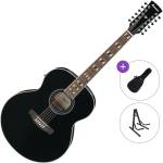 Ibanez AJ7012M1E-BK Standard SET Black 12-струнна електро-акустична китара