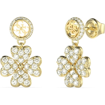 Guess Oceľové visiace náušnice Love Bites JUBE06045JWYGT/U