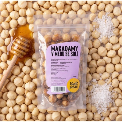 Svět plodů Makadamy v medu se solí 200 g