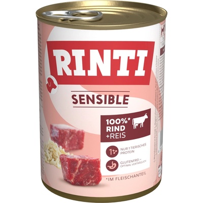 Rinti Sensible hovädzie a ryža 6 x 400 g