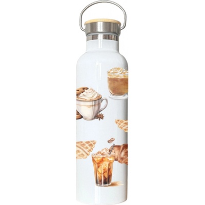 Jan.Ne COFFEE AND CROISSANT termoska bambus 750 ml