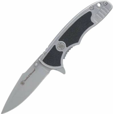 Smith&Wesson Zavírací nůž Drop Point stříbrno-černý