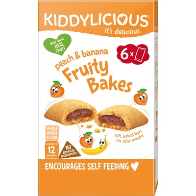 Kiddylicious koláčiky s jablčno-broskyňovo-banánovou náplňou 18 x 22 g
