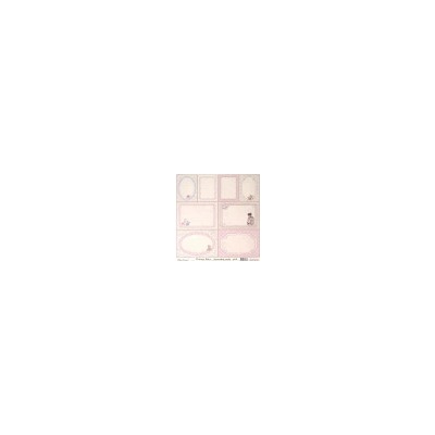 Vintage Baby, Journaling cards pink, 30,5x30,5cm (MD) Maja Design SCR770753