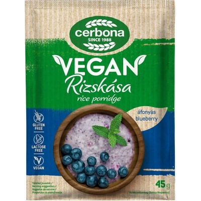 Cerbona Ryžová kaša čučoriedková Bezlepková vegan 45 g