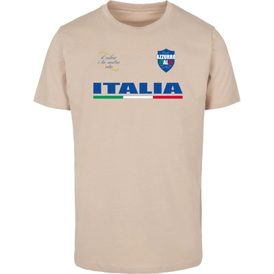 Mister Tee Тениска Italia Trikot Tee sand XXLUB-MT3316-00208 - Тъмносив, размер XXL