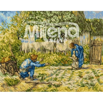 Milena Style Първи стъпки (Ван Гог) - гоблен със схема конци dmc 1: 1