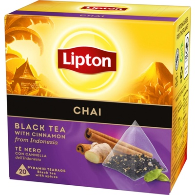 Lipton Chai černý čaj 20 čajových sáčků