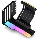 EZDIY Ezdiy-fab shield комплект за вертикален монтаж на видеокарта, argb Черен (yihpi344-2)