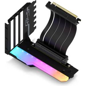 EZDIY Ezdiy-fab shield комплект за вертикален монтаж на видеокарта, argb Черен (yihpi344-2)