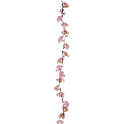 Dekorační girlanda sakura délka 146 cm Gasper - světle růžová