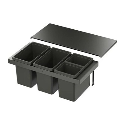 VS ENVI Flex Systém na třídění odpadu KB 900 mm, 2×22/2×10 l, lava