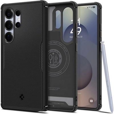 Spigen Samsung S25 Ultra SPIGEN CORE ARMOR MAG силиконов протектор за телефон, устойчив на удар, MagSafe, ЧЕРЕН ACS08913 (ACS08913)