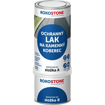 Ochranný lak pro kamenný koberec ROKOSTONE® 2K PUR set 1 kg