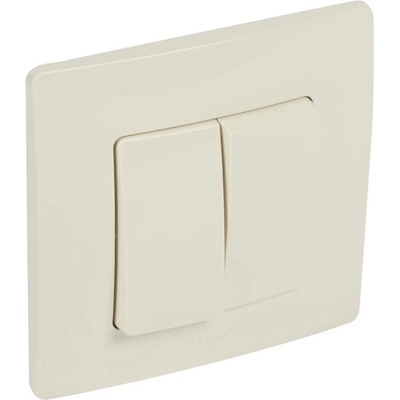 Legrand Сериен ключ 10А в блистер цвят крем Niloe - 396421 (396421)