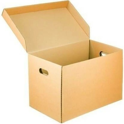 Archivační krabice na pořadače s uchy 500x305x325 mm 3VVL B 460g/m2 hnědá - paleta 700 ks