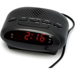 Diva Радиочасовник DIVA MP3/FM, AM/FM тунер, аларма, функция Snooze/Sleep, LED дисплей, AUX, черен (MP3/FM ALARM)