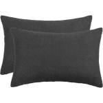 vidaXL Калъфка за възглавница 2 pcs HEERLEN Тъмносиво 50 x 70 cm Букле (911343)