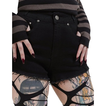 KILLSTAR дамски къси панталони KILLSTAR - Saw Edge - Черни - KSRA011425