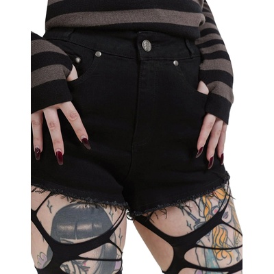 KILLSTAR дамски къси панталони KILLSTAR - Saw Edge - Черни - KSRA011425