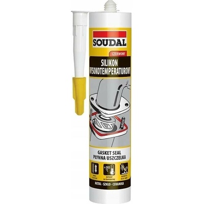 Soudal Žáruvzdorný silikon 310 g červená
