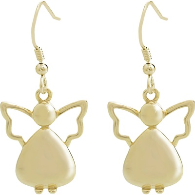 JSB Bijoux strieborné náušnice anjelici s kryštálmi značky Swarovski pozlátené 92400434g