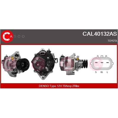 ALTERNATOR 12V 70A CAL40132AS