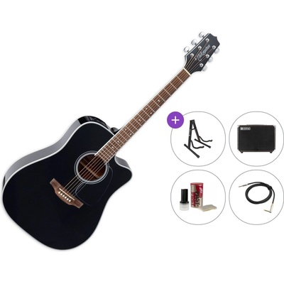 Takamine GD34CE Premium SET Black Електро-акустична китара Дреднаут