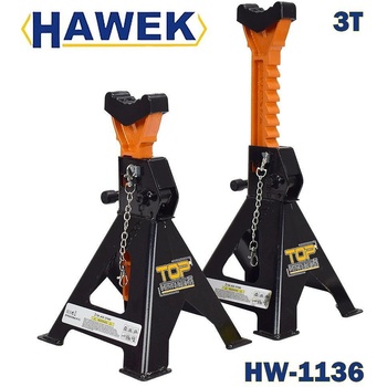 HAWEK Подпорни стойки за автомобил 3 тона 295-430 мм 2 броя, с гребен и защита hawek hw-1136 (uni-011084)