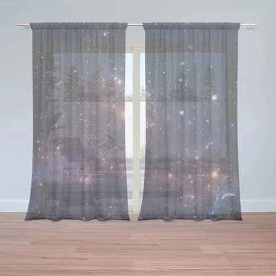 Sablio Záclony Nočná obloha: 2ks 150x250cm